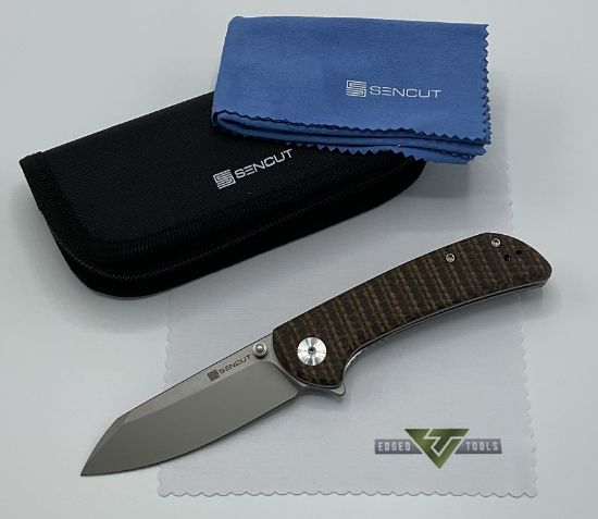 Sencut Fritch Brown Matrix Micarta